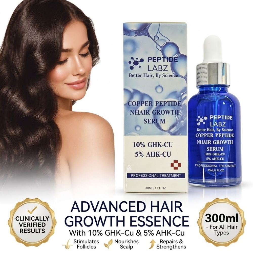 Hyaluronic Acid Facial Serum - Essence de croissance des cheveux, peptide