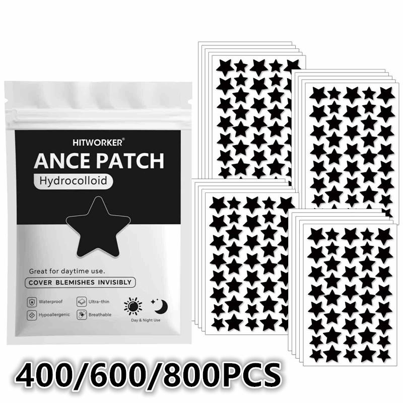 Hydrocolloid Pimple Patch - 400/600/800 Patchs Hydrocolloïdes en Forme d'Étoile