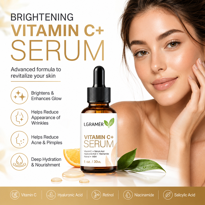 Hyaluronic Acid Facial Serum - Sérum facial à la vitamine C+