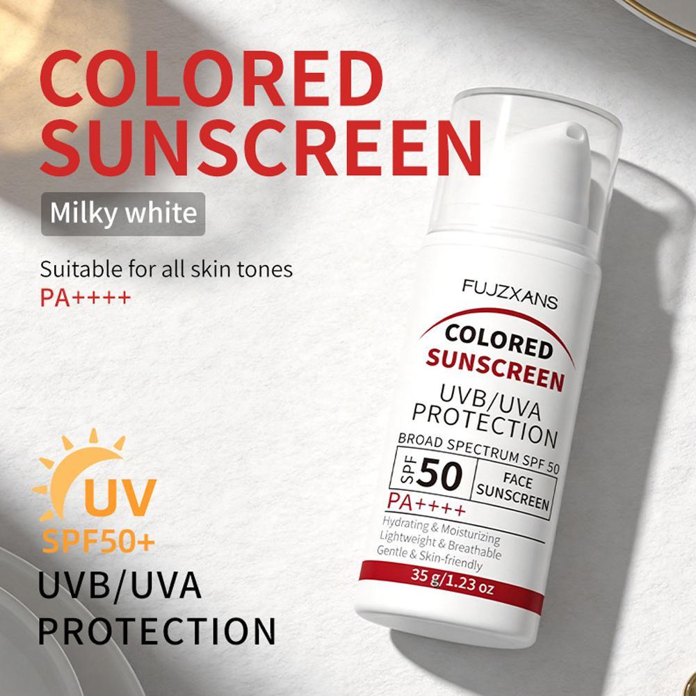 Spf 50 Waterproof Sunscreen - Crème solaire teintée multi-tons SPF50 PA++++,