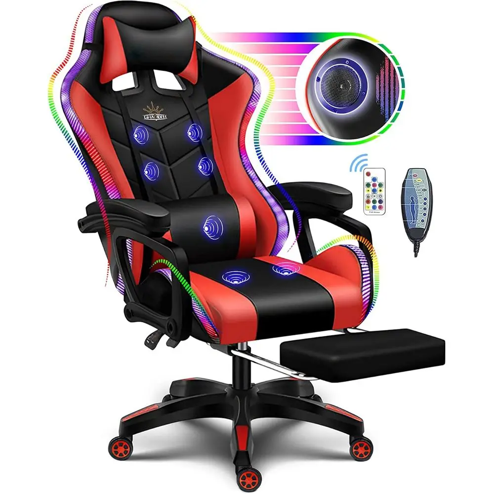 Massage - Chaise de jeu ergonomique à dossier
