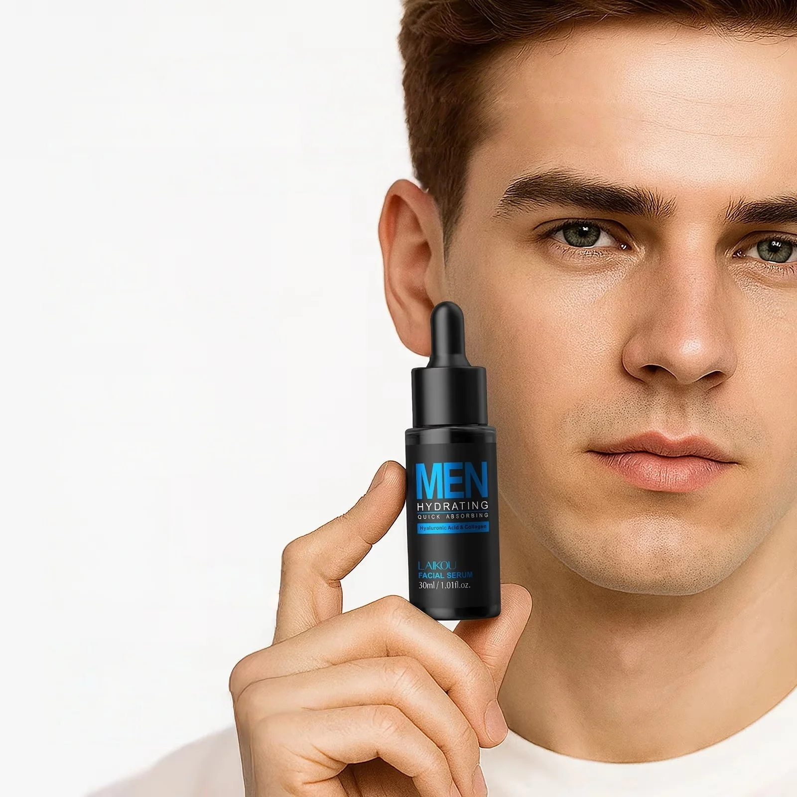 Hyaluronic Acid Facial Serum - Sérum pour le visage pour hommes,