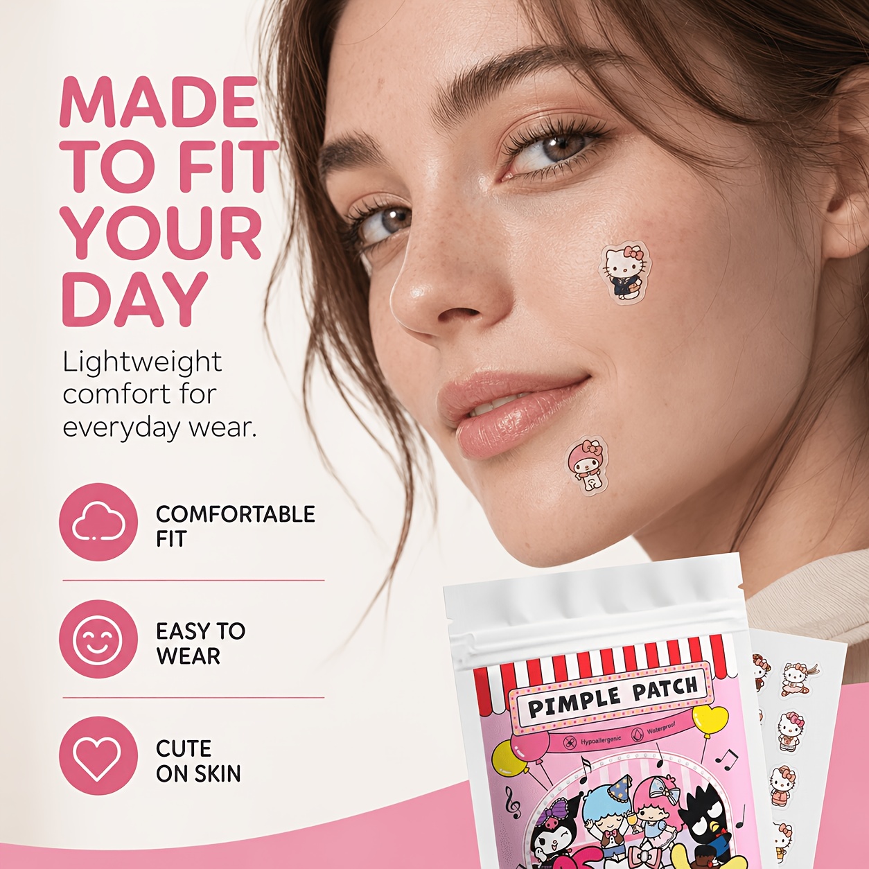 Patch anti-acné Hello Kitty, p - Skincare avis et prix