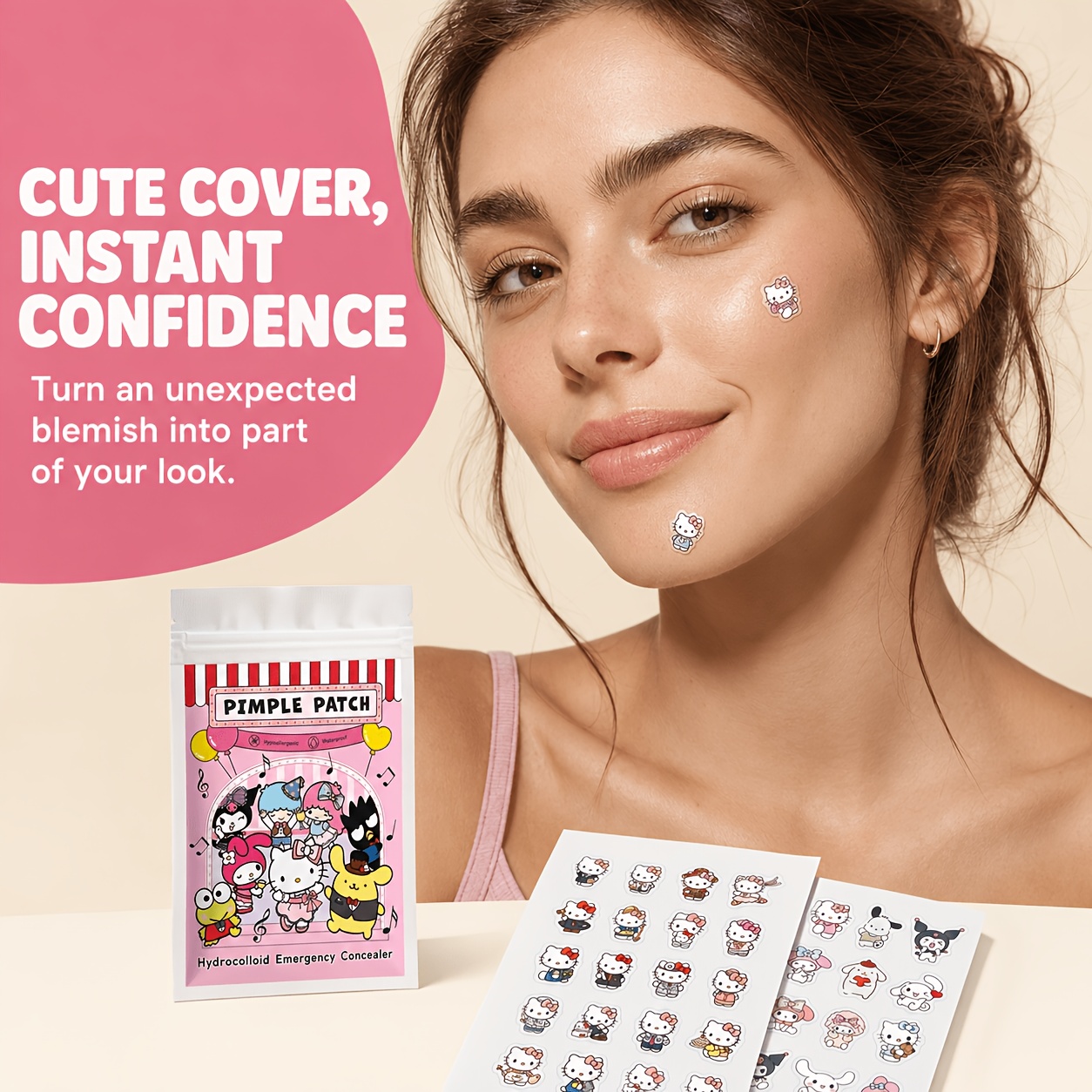 Patch anti-acné Hello Kitty, p - Skincare avis et prix