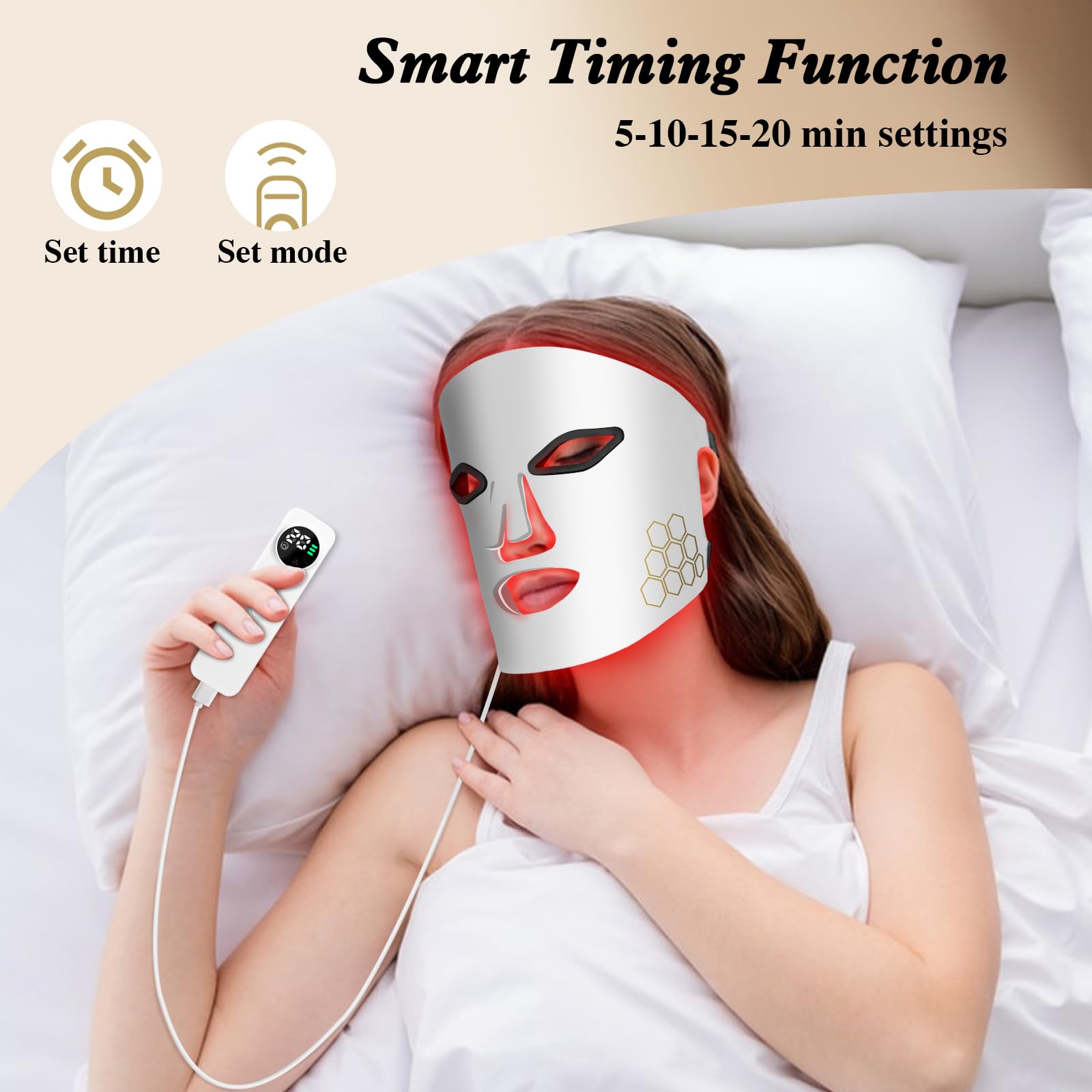 Hello Face Masque facial LED T - Led Light Therapy Face Mask avis et prix