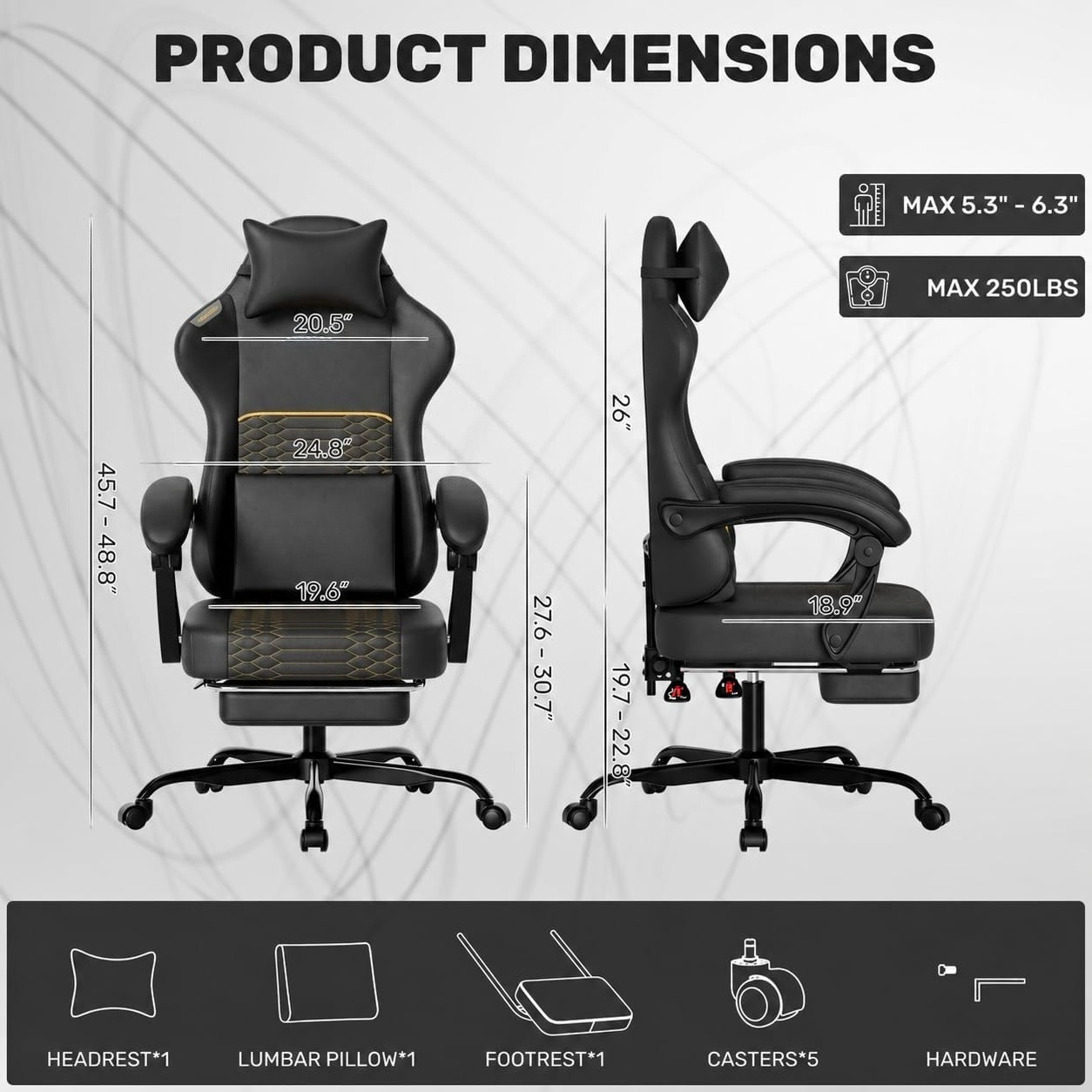 Chaise de jeu en cuir PU, doss - Massage avis et prix