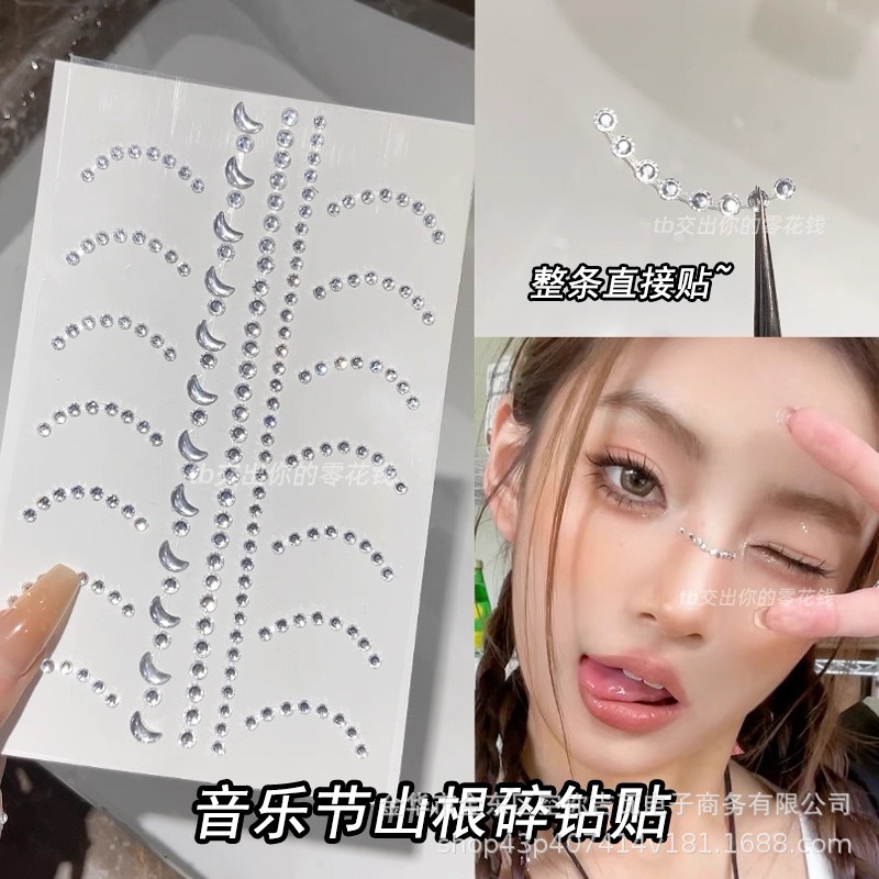 Autocollants faciaux en strass - Makeup avis et prix
