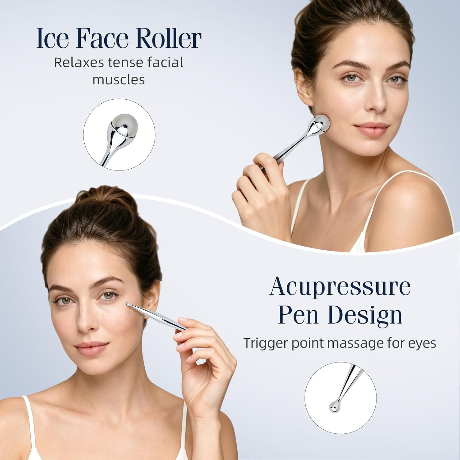 Rouleau de massage facial en m - Face Ice Roller Puffiness avis et prix