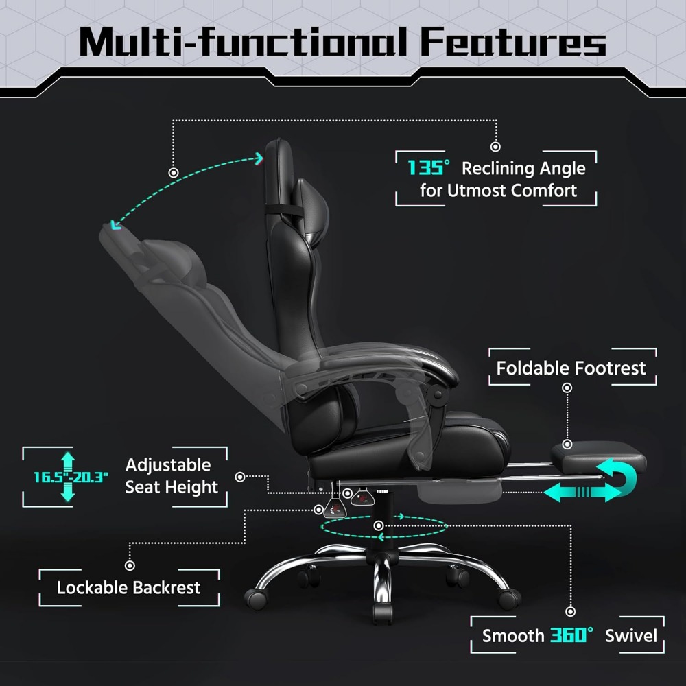 Chaise de jeu confortable en c - Massage avis et prix