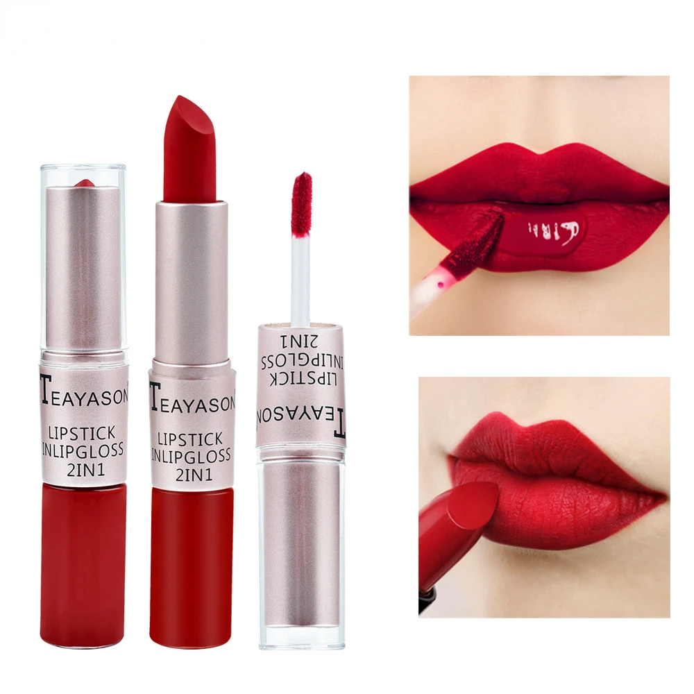 Rouge à lèvres rose 2 en 1, br - Matte Velvet Lip Tint Long Lasting avis et prix