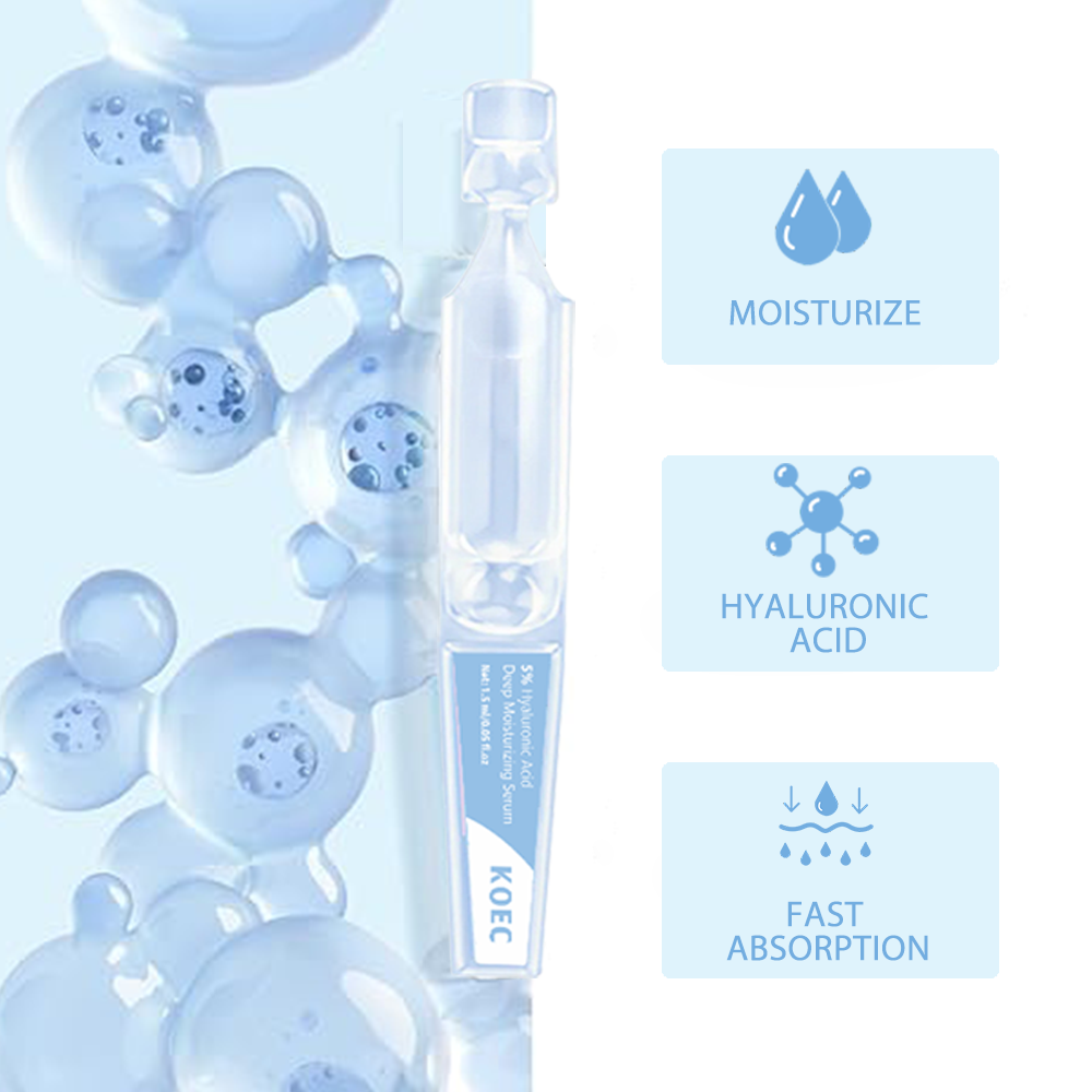 30 pièces KOEC 5% acide hyalur - Hyaluronic Acid Facial Serum avis et prix
