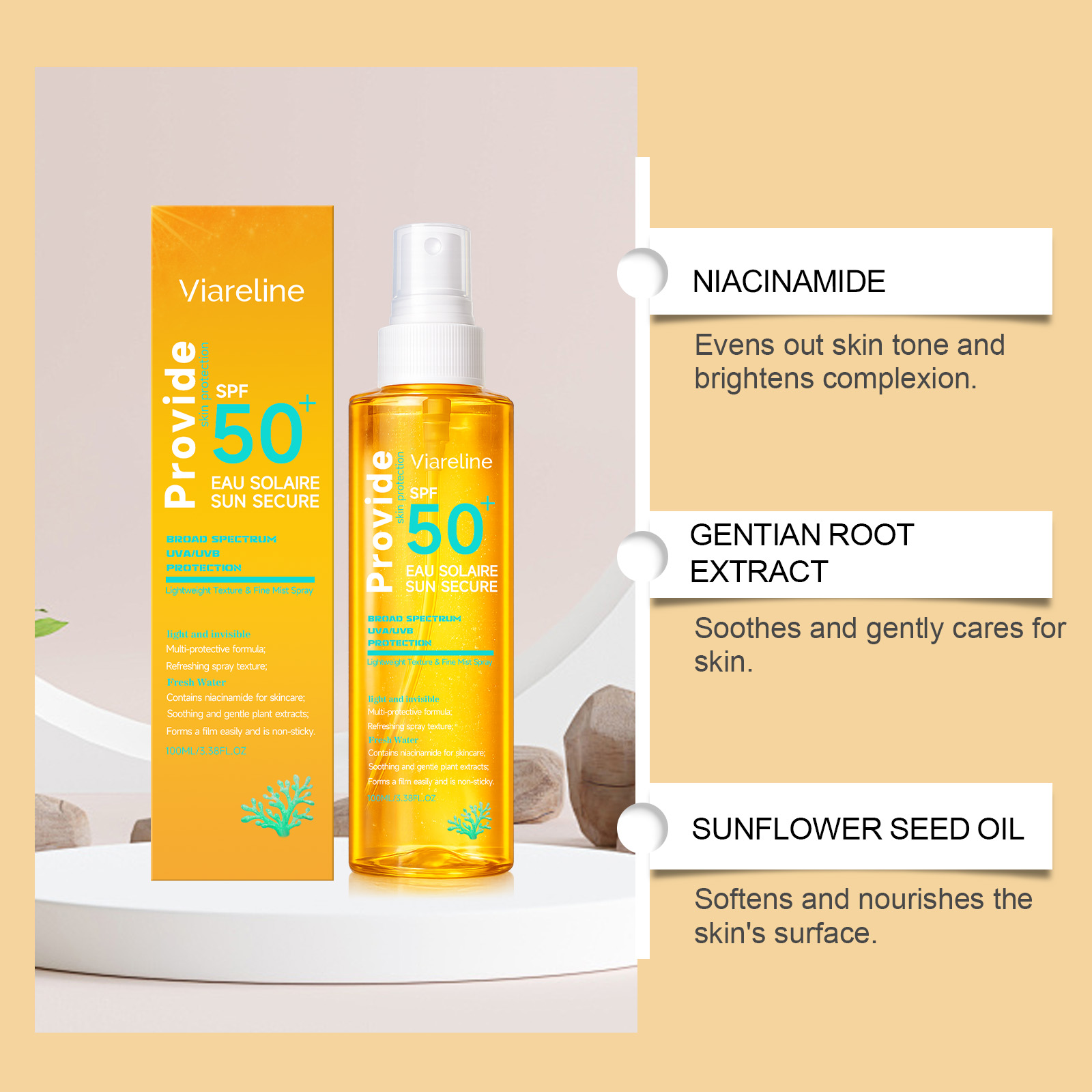 Spray solaire hydratant invisi - Spf 50 Waterproof Sunscreen avis et prix