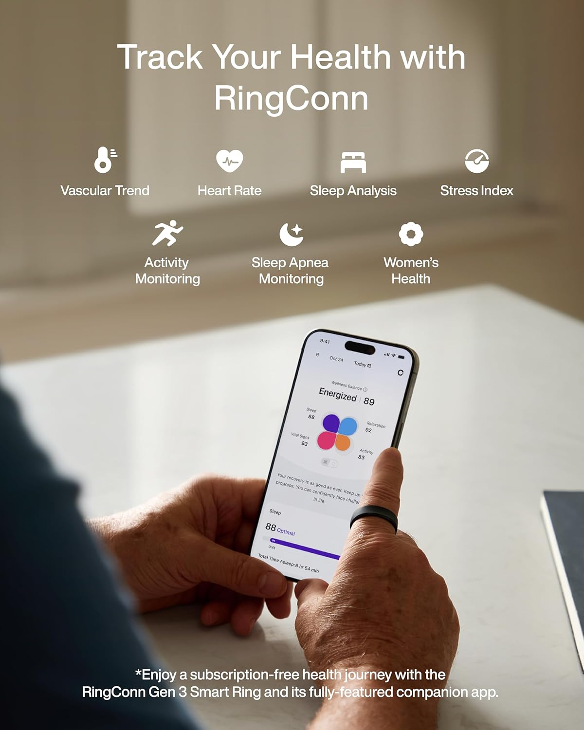 Anneau intelligent RingConn Ge - Health Monitors avis et prix