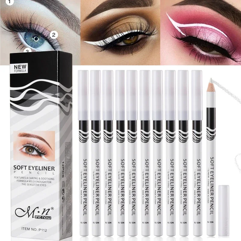 12 pièces Eyeliner blanc maqui - Waterproof Liquid Eyeliner Pen avis et prix