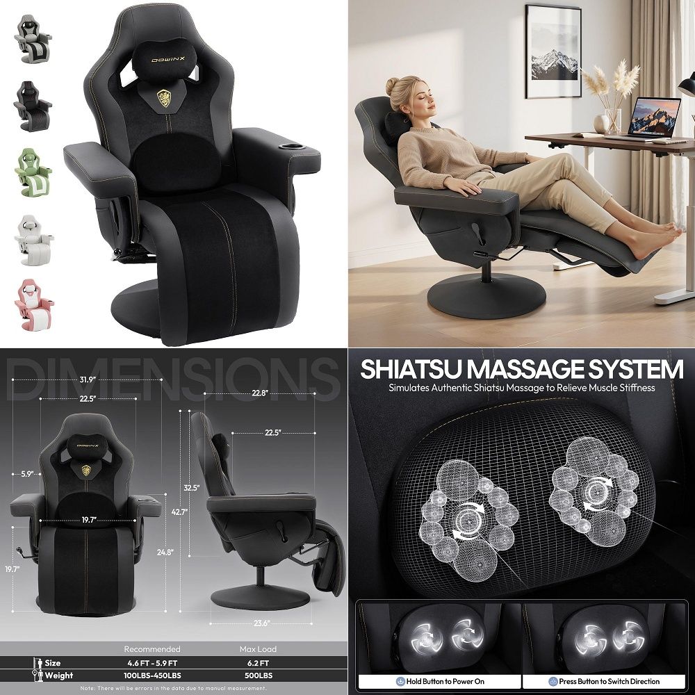 Chaise de jeu M6 avec contrôle - Massage avis et prix