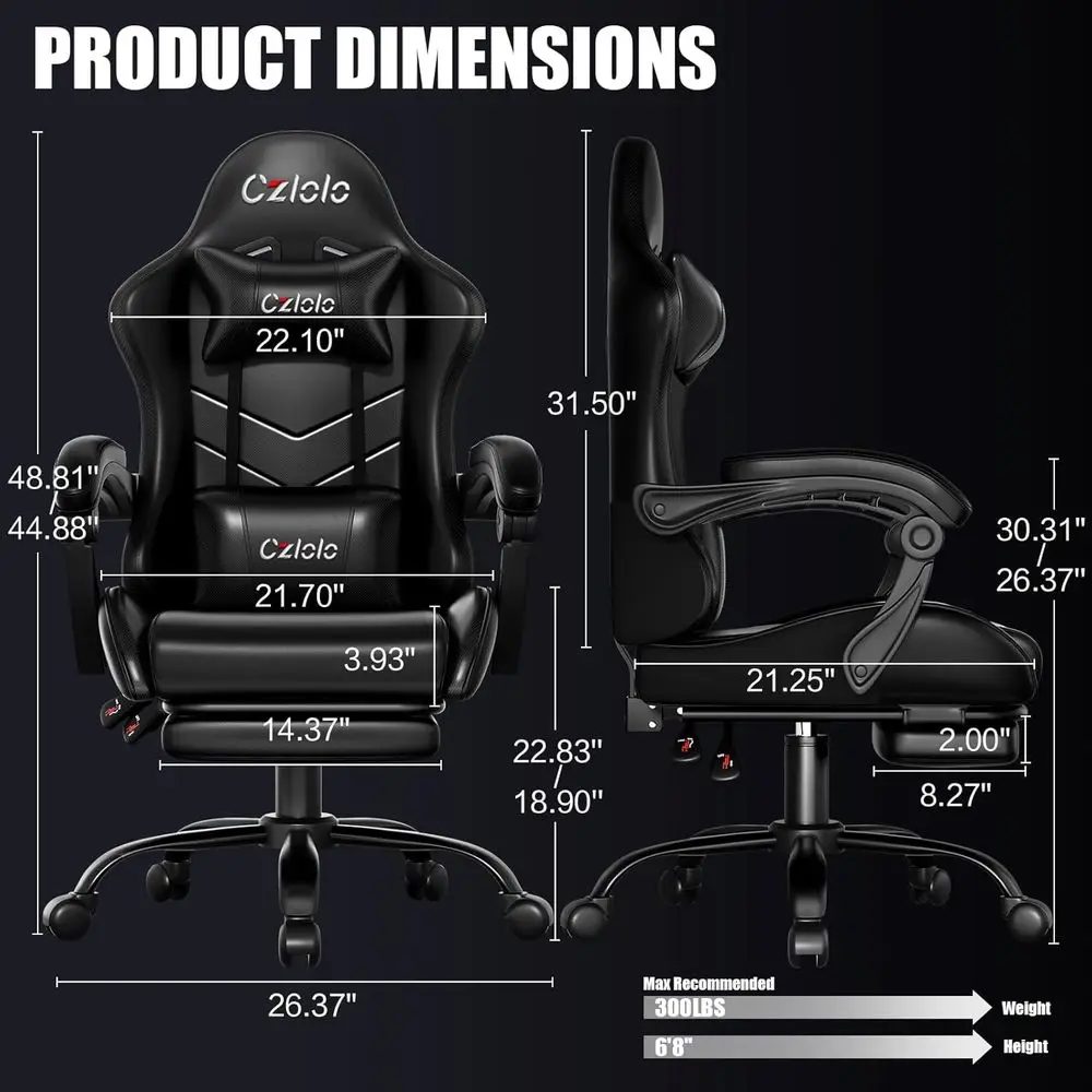 Chaise de jeu ergonomique avec - Massage avis et prix